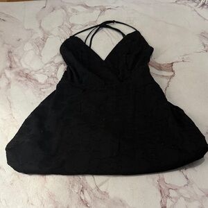 Women’s black flower dress
